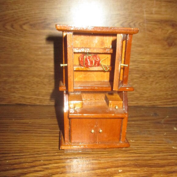 Dollhouse Furniture 7 piece set of Living Room Furniture mostly Wooden Set 1 - Picture 11 of 12